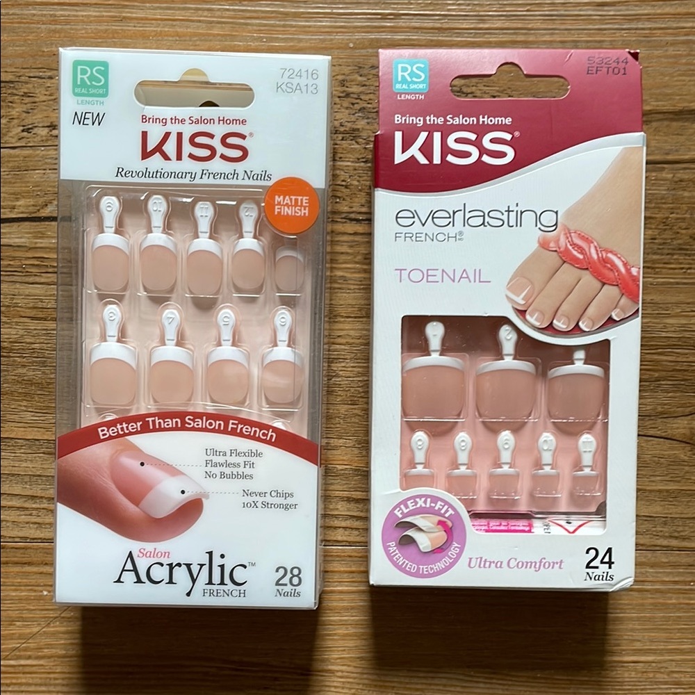 KISS Acrylic and Everlasting French Nail Sets